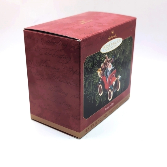 NIB NWT Hallmark 1999 Santa Jazzy Jalopy Keepsake Ornament - Picture 4 of 8